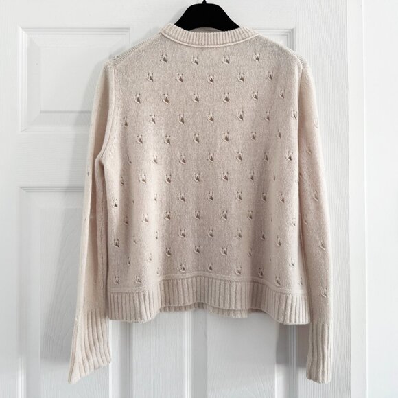 Inhabit Cashmere Pointelle Crew Neck, size XS - Picture 2 of 10